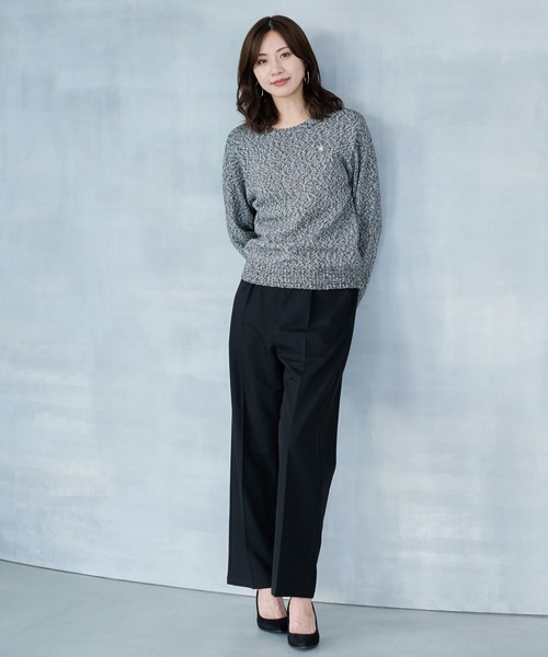 Arnold Palmer（アーノルドパーマー）の「ツイル タックパンツ（その他パンツ・レディース・ブラック/ライトブラウン・S/M/L）」の10枚目の写真