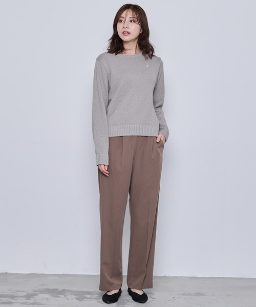 Arnold Palmer（アーノルドパーマー）の「ツイル タックパンツ（その他パンツ・レディース・ブラック/ライトブラウン・S/M/L）」の13枚目の写真