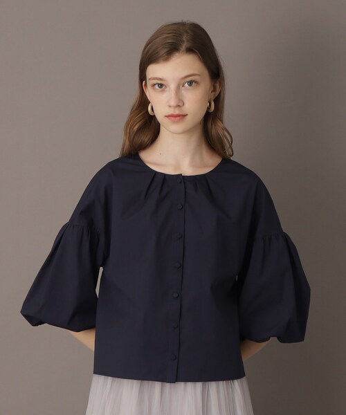 セール】【2WAY/洗える】前後2WAYバルーンスリーブブラウス（シャツ  