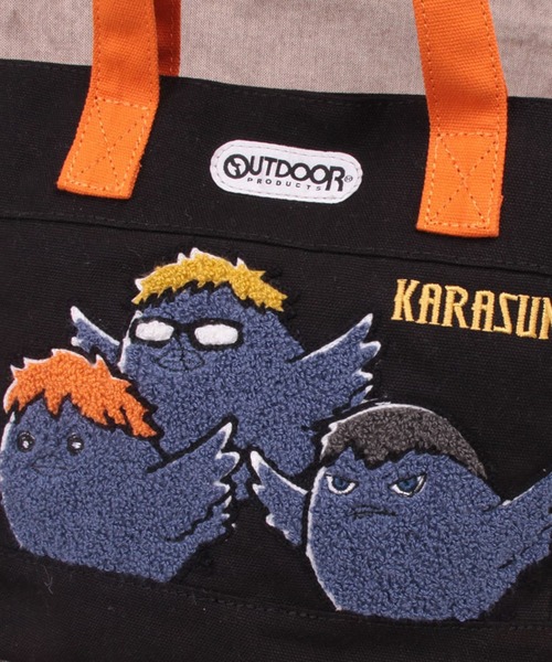 OUTDOOR PRODUCTS(アウトドアプロダクツ)の「ハイキュー!!×OUTDOOR PRODUCTS ミニトートバッグ さがら刺繍(トートバッグ・レディース・ブラック・FREE)」の6枚目の写真