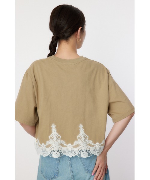RODEO CROWNS WIDE BOWL（ロデオクラウンズワイドボウル）の「ヘムレーストップス（Tシャツ/カットソー・レディース・オフホワイト/ブラック/カーキ/サックスブルー・FREE）」の17枚目の写真