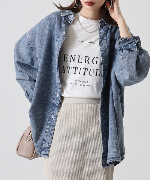 FUNALIVE(ファンアライブ)の「6oz denim one point embroidery loose shirt / 6ozデニム ワンポイント刺繍 ルーズシャツ unisex(シャツ/ブラウス・メンズ・ブラック系その他/ブラック/ネイビー・M/L)」の11枚目の写真