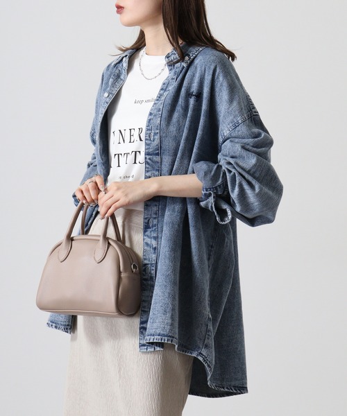 FUNALIVE(ファンアライブ)の「6oz denim one point embroidery loose shirt / 6ozデニム ワンポイント刺繍 ルーズシャツ unisex(シャツ/ブラウス・メンズ・ブラック系その他/ブラック/ネイビー・M/L)」の12枚目の写真
