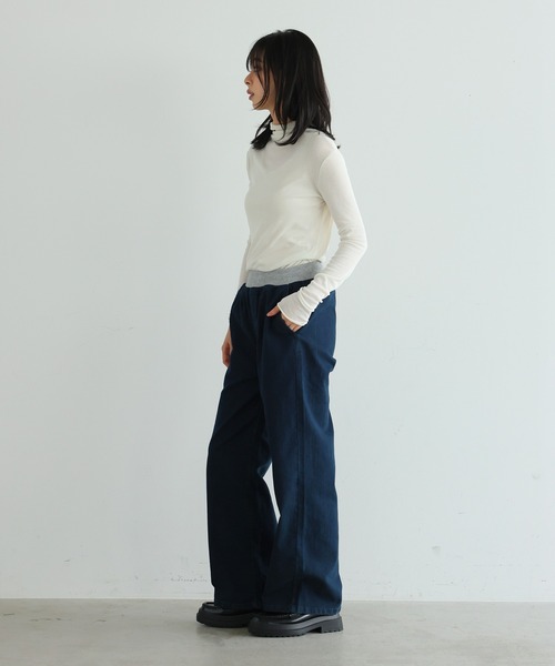 itto...(イット)の「【着心地革命デニム】ウエストリブ切替デニムパンツ(デニムパンツ・レディース・ワンウォッシュ/ネイビー・M/XL/XXL/L)」の12枚目の写真