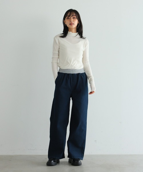 itto...(イット)の「【着心地革命デニム】ウエストリブ切替デニムパンツ(デニムパンツ・レディース・ワンウォッシュ/ネイビー・M/XL/XXL/L)」の14枚目の写真