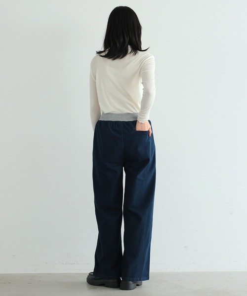 itto...(イット)の「【着心地革命デニム】ウエストリブ切替デニムパンツ(デニムパンツ・レディース・ワンウォッシュ/ネイビー・M/XL/XXL/L)」の15枚目の写真