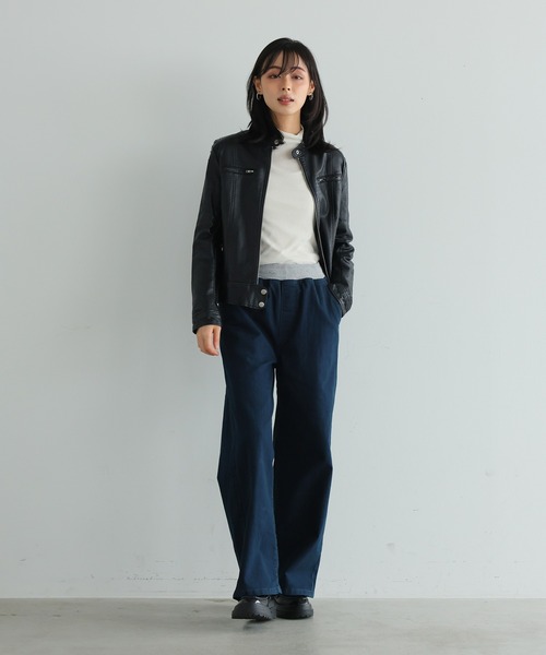 itto...(イット)の「【着心地革命デニム】ウエストリブ切替デニムパンツ(デニムパンツ・レディース・ワンウォッシュ/ネイビー・M/XL/XXL/L)」の19枚目の写真
