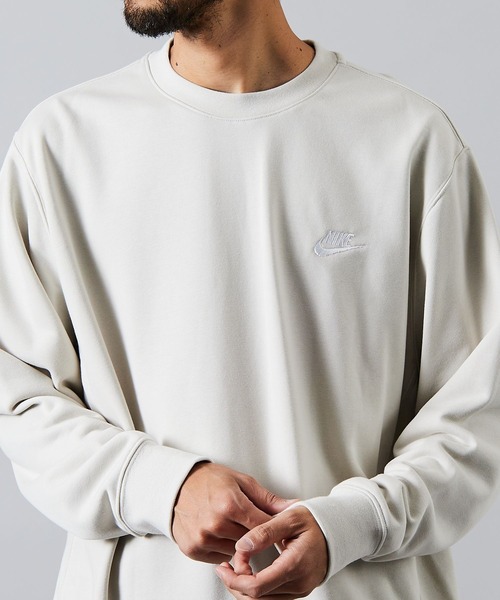 NIKE（ナイキ）の「限定展開 NIKE/ナイキ クラブフレンチテリ― クルー / スウェット / BV2667（Tシャツ/カットソー・メンズ・ブラック/グレー/ナチュラル・XX-LARGE/X-LARGE/LARGE/MEDIUM）」の3枚目の写真