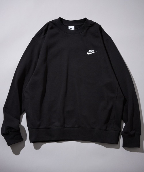 NIKE（ナイキ）の「限定展開 NIKE/ナイキ クラブフレンチテリ― クルー / スウェット / BV2667（Tシャツ/カットソー・メンズ・ブラック/グレー/ナチュラル・XX-LARGE/X-LARGE/LARGE/MEDIUM）」の2枚目の写真