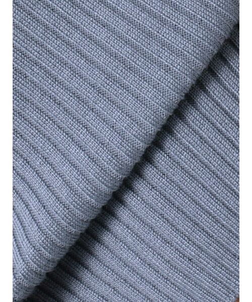 MERCURYDUO（マーキュリーデュオ）の「オープンショルダーラッフルニット（ニット/セーター・レディース・チャコールグレー/オフホワイト/ライトブルー/その他1・FREE）」の11枚目の写真