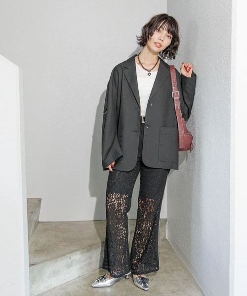 ぴぃページ【8/19着】 PAGEBOY（ページボーイ）の「レースサイドキリカエパンツ