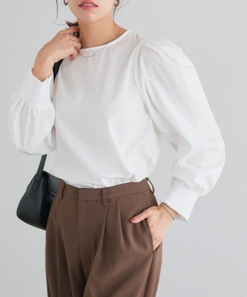 Pierrot（ピエロ）の「ブラウスセットペプラムベスト（ベスト・レディース・ネイビー/ブラック・M/L）」の18枚目の写真