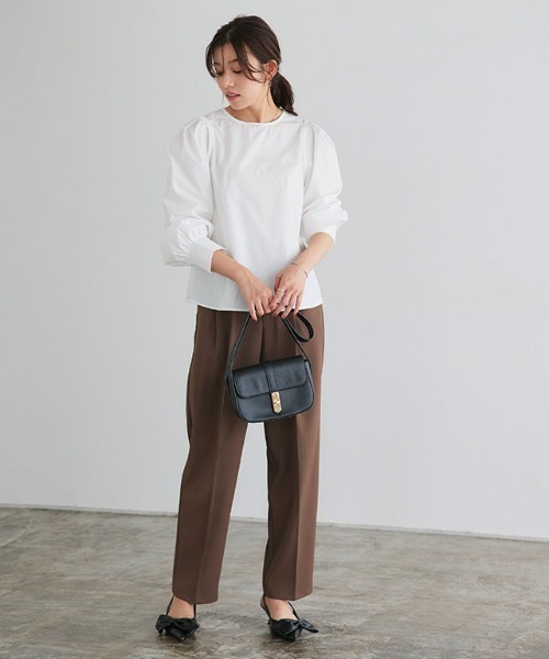 Pierrot（ピエロ）の「ブラウスセットペプラムベスト（ベスト・レディース・ネイビー/ブラック・M/L）」の21枚目の写真