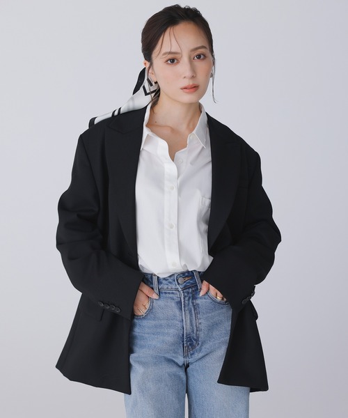 anuans（アニュアンス）の「ウールギャバジンオーバージャケット