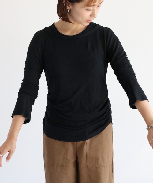 cepo（セポ）の「【セットアイテム】&【マルチウェイ】シアーアンサンブルプルオーバー（Tシャツ/カットソー・レディース・ブラック/グレー/グリーン・M）」の6枚目の写真