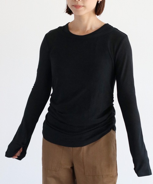 cepo（セポ）の「【セットアイテム】&【マルチウェイ】シアーアンサンブルプルオーバー（Tシャツ/カットソー・レディース・ブラック/グレー/グリーン・M）」の7枚目の写真