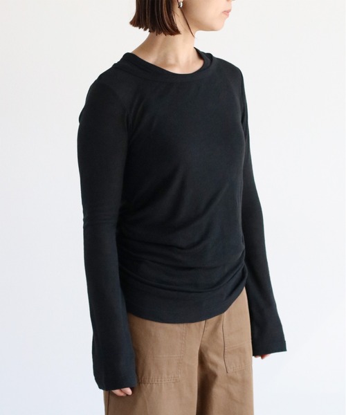 cepo（セポ）の「【セットアイテム】&【マルチウェイ】シアーアンサンブルプルオーバー（Tシャツ/カットソー・レディース・ブラック/グレー/グリーン・M）」の13枚目の写真