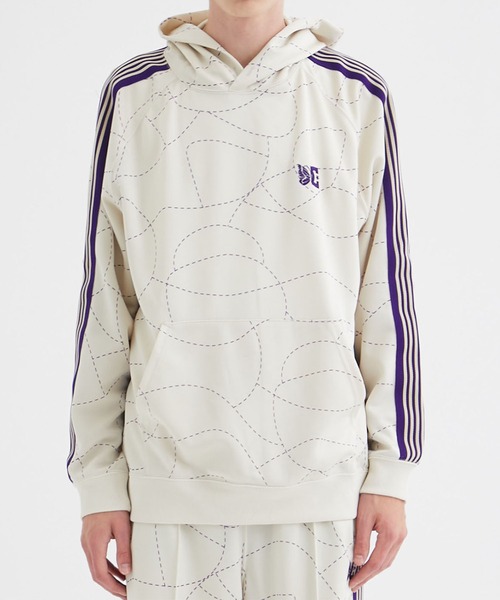 新品 Needles Zipped Sweat Hoody パーカー ホワイト Allwear Organic Half-Zip Hoodie