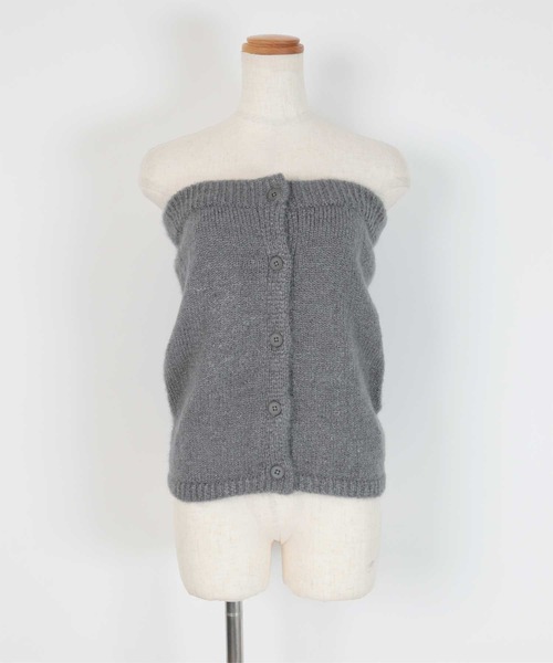 UR'S（ユアーズ）の「釦付ニットビスチェ（キャミソール・レディース・チャコール/ネイビー・S/M/L）」の16枚目の写真