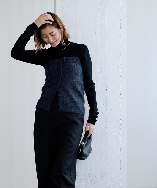 UR'S（ユアーズ）の「釦付ニットビスチェ（キャミソール・レディース・チャコール/ネイビー・S/M/L）」の12枚目の写真