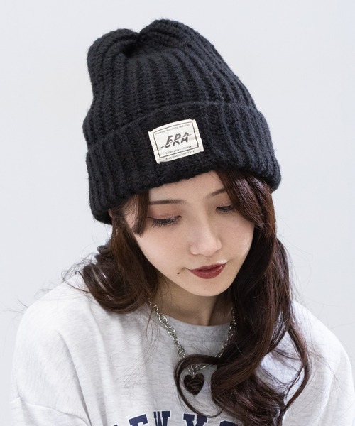 セール】ワッペン付き ニット帽（ニットキャップ/ビーニー）｜pumpkin