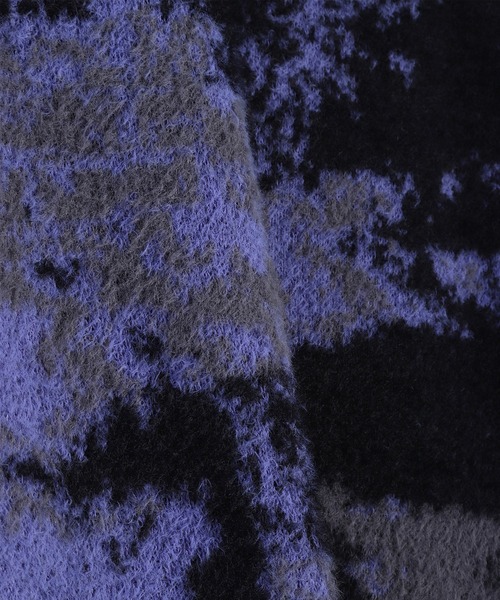 フェザーヤーン アブストラクト柄 ルーズサイズ シャギーニット（ニット/セーター）｜WESTSEA（ウエストシー）