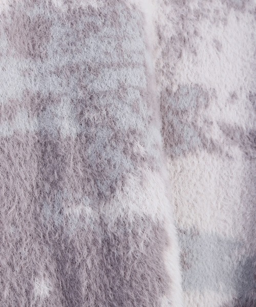 フェザーヤーン アブストラクト柄 ルーズサイズ シャギーニット（ニット/セーター）｜WESTSEA（ウエストシー）