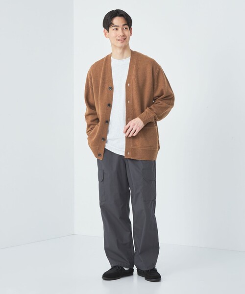 green label relaxing(グリーンレーベルリラクシング)の「ハミルトンラム Vネック カーディガン(カーディガン/ボレロ・メンズ・グレー/ダークブラウン/ベージュ/ネイビー・S/M/L/XL)」の8枚目の写真