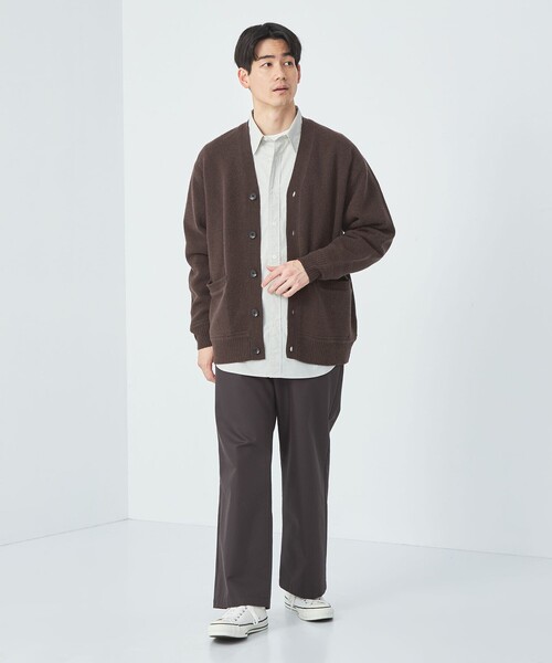 green label relaxing(グリーンレーベルリラクシング)の「ハミルトンラム Vネック カーディガン(カーディガン/ボレロ・メンズ・グレー/ダークブラウン/ベージュ/ネイビー・S/M/L/XL)」の11枚目の写真