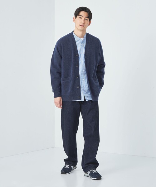 green label relaxing(グリーンレーベルリラクシング)の「ハミルトンラム Vネック カーディガン(カーディガン/ボレロ・メンズ・グレー/ダークブラウン/ベージュ/ネイビー・S/M/L/XL)」の12枚目の写真