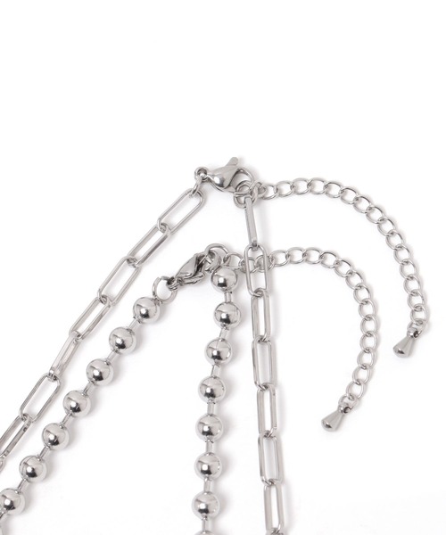 GLOBAL WORK(グローバルワーク)の「ステンレスボールチェーンネックレス/145120(ネックレス・レディース・ゴールド/シルバー・ONE SIZE)」の4枚目の写真