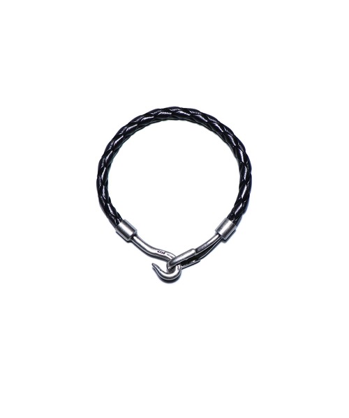 JAM HOME MADE（ジャムホームメイド）の「編み込み レザー シングル ブレスレット/メンズ/レディース/ユニセックス/牛革（ブレスレット・メンズ・ブラック×シルバー/グレー/ブラウン/ネイビー/ピンク・ONE SIZE）」の13枚目の写真