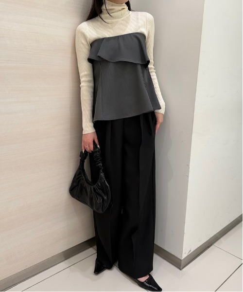 RANAN(ラナン)の「フリルベアビスチェ(その他トップス・レディース・ブラック/グレー・S/M/L)」の14枚目の写真