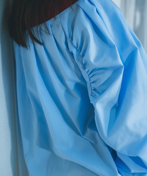 Nora Lily（ノラリリー）の「【Nora Lily】「elle」Kitting Blocking Hi-Neck Blouse（シャツ/ブラウス・レディース・ブラック×ブラック/グレー×ホワイト/レッド系その他・FREE）」の15枚目の写真