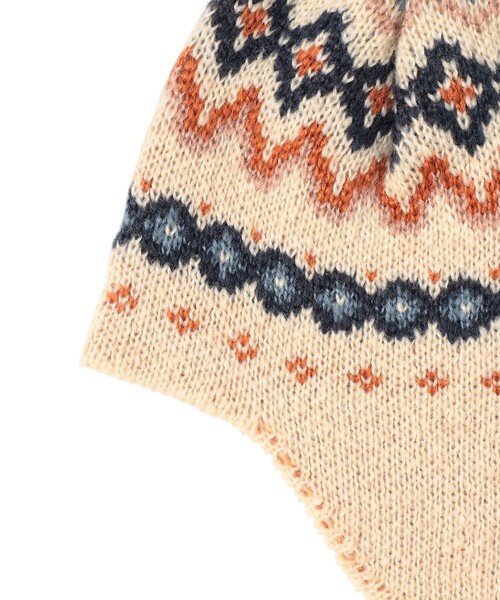 BEAMS HEART(ビームスハート)の「ノルディック イヤー ワッチキャップ(ニットキャップ/ビーニー・レディース・チャコールグレー/グレー/ホワイト系その他5/ネイビー・ONE SIZE)」の14枚目の写真