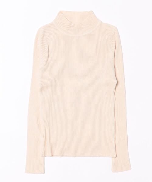 STYLEBLOCK(スタイルブロック)の「プチハイネックリブニット(ニット/セーター・レディース・スカイブルー/グレー/ダークグリーン/ブラック/ホワイト/ベージュ系その他/グリーン系その他/カーキ/イエロー/パープル/ロイヤルブルー/レッド系その他・FREE)」の1枚目の写真