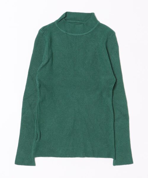 STYLEBLOCK(スタイルブロック)の「プチハイネックリブニット(ニット/セーター・レディース・スカイブルー/グレー/ダークグリーン/ブラック/ホワイト/ベージュ系その他/グリーン系その他/カーキ/イエロー/パープル/ロイヤルブルー/レッド系その他・FREE)」の5枚目の写真