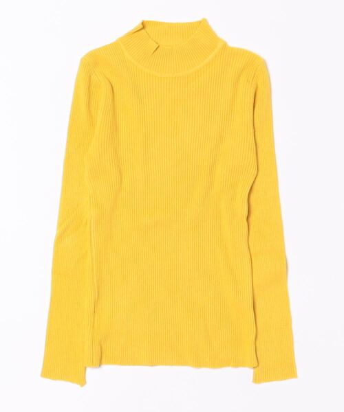STYLEBLOCK(スタイルブロック)の「プチハイネックリブニット(ニット/セーター・レディース・スカイブルー/グレー/ダークグリーン/ブラック/ホワイト/ベージュ系その他/グリーン系その他/カーキ/イエロー/パープル/ロイヤルブルー/レッド系その他・FREE)」の20枚目の写真