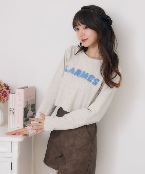 ems excite(エムズエキサイト)の「デニムアップリケTEE(Tシャツ/カットソー・レディース・ブラック/ピンク/ホワイト系その他・FREE)」の10枚目の写真