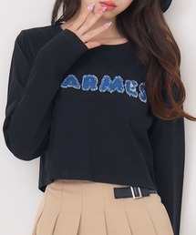 デニムアップリケTEE