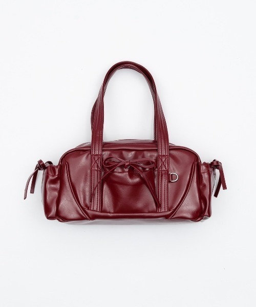 17HR（セブンティーンアワーズ）の「リボンポケットボストンバッグ（ボストンバッグ・レディース・ブラック/ブラウン/レッド・FREE）」の3枚目の写真