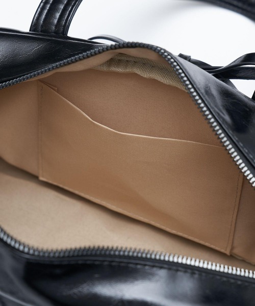 17HR（セブンティーンアワーズ）の「リボンポケットボストンバッグ（ボストンバッグ・レディース・ブラック/ブラウン/レッド・FREE）」の9枚目の写真