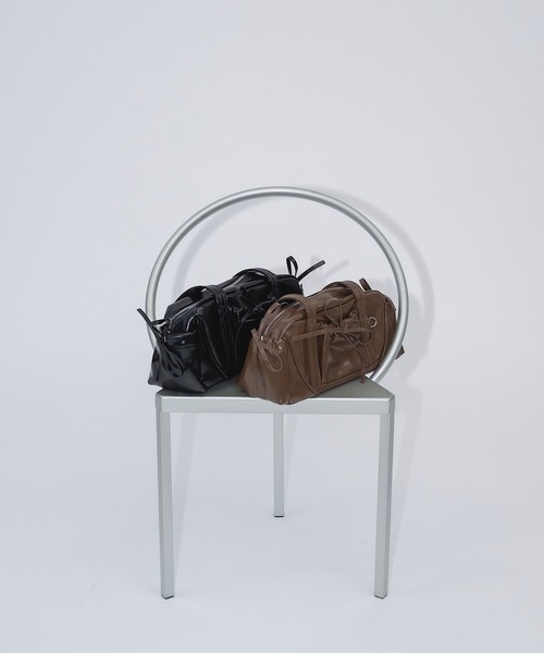 17HR（セブンティーンアワーズ）の「リボンポケットボストンバッグ（ボストンバッグ・レディース・ブラック/ブラウン/レッド・FREE）」の17枚目の写真