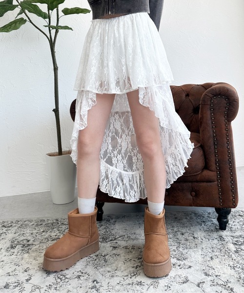 sedacle girl(セダクルガール)の「厚底ムートンブーツ(ブーツ・レディース・グレー/ブラック/ブラウン・SMALL/MEDIUM/LARGE)」の12枚目の写真