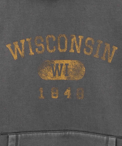 Mac-House（マックハウス）の「【限定展開】GOOD CREWxNUTMEGヴィンテージ風パーカー（パーカー・メンズ・チャコールグレー/オフホワイト・XL/L/M）」の8枚目の写真