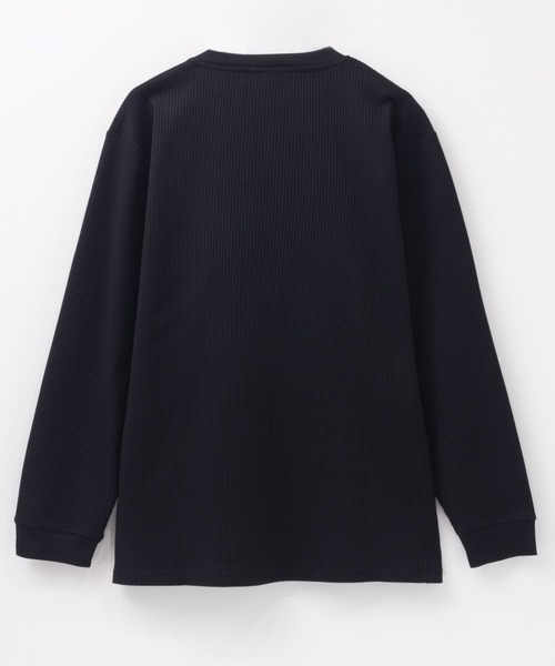 NAVY(ネイビー)の「NAVYFIT ストレッチワッフル長袖Tシャツ(Tシャツ/カットソー・メンズ・ホワイト/ブラック・S/XL/L/M)」の6枚目の写真