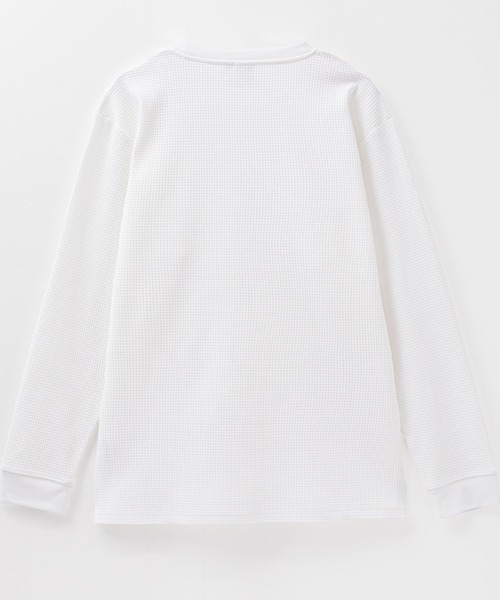NAVY(ネイビー)の「NAVYFIT ストレッチワッフル長袖Tシャツ(Tシャツ/カットソー・メンズ・ホワイト/ブラック・S/XL/L/M)」の4枚目の写真