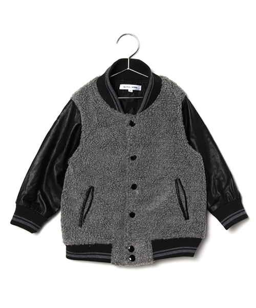 GLOBAL WORK（グローバルワーク）の「【キッズ】ソデキリカエスタジャン15/566261（ブルゾン・キッズ・グレー/ネイビー/ブラック/グレー系その他・X-LARGE/LARGE/SMALL/MEDIUM）」の3枚目の写真