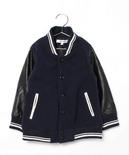 GLOBAL WORK（グローバルワーク）の「【キッズ】ソデキリカエスタジャン15/566261（ブルゾン・キッズ・グレー/ネイビー/ブラック/グレー系その他・X-LARGE/LARGE/SMALL/MEDIUM）」の12枚目の写真