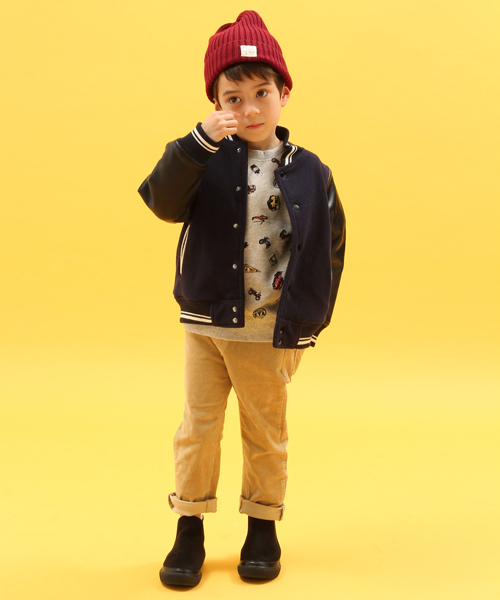 GLOBAL WORK（グローバルワーク）の「【キッズ】ソデキリカエスタジャン15/566261（ブルゾン・キッズ・グレー/ネイビー/ブラック/グレー系その他・X-LARGE/LARGE/SMALL/MEDIUM）」の15枚目の写真